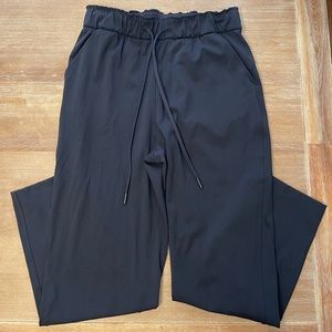 Lululemon Stretch High-Rise Pant 7/8 Length Black Size 6 HEMMED 2.5”